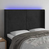 Vidaxl hoofdbord led 147x16x118 128 cm fluweel zwart