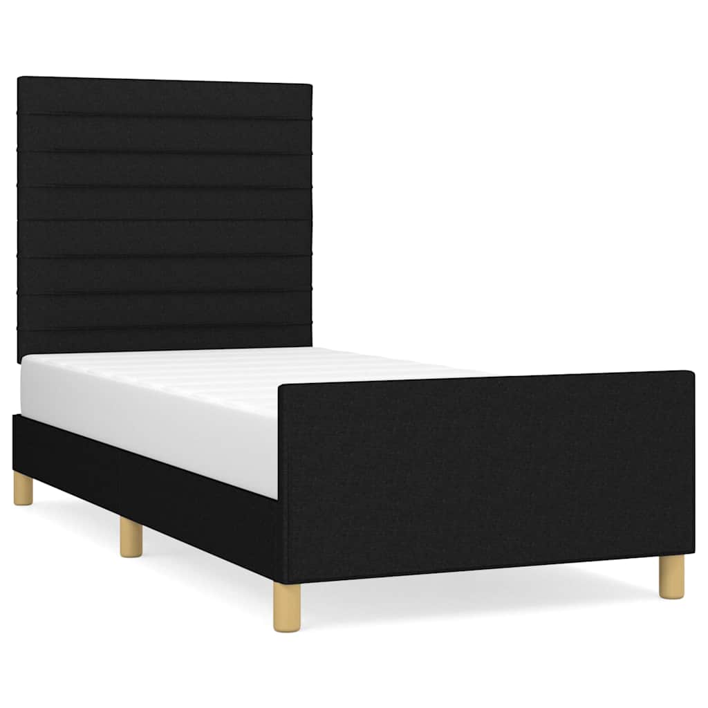 Vidaxl bedframe zonder matras 100x200 cm stof zwart