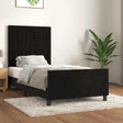 Vidaxl bedframe met hoofdeinde fluweel zwart 90x190 cm