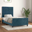 Vidaxl bedframe zonder matras 90x190 cm fluweel donkerblauw
