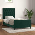 Vidaxl bedframe zonder matras 80x200 cm fluweel donkergroen