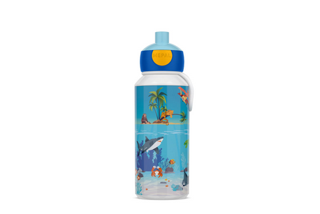 Wyskakująca butelka do picia z tropikalnym oceanem Mepal 400 ml