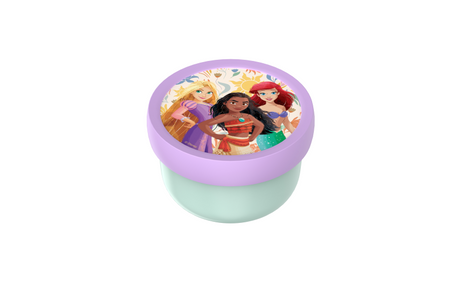 Mepal fruitbox campus - 300 ml - inclusief fruitvorkje - sluit goed af - snackdoosje - princess power