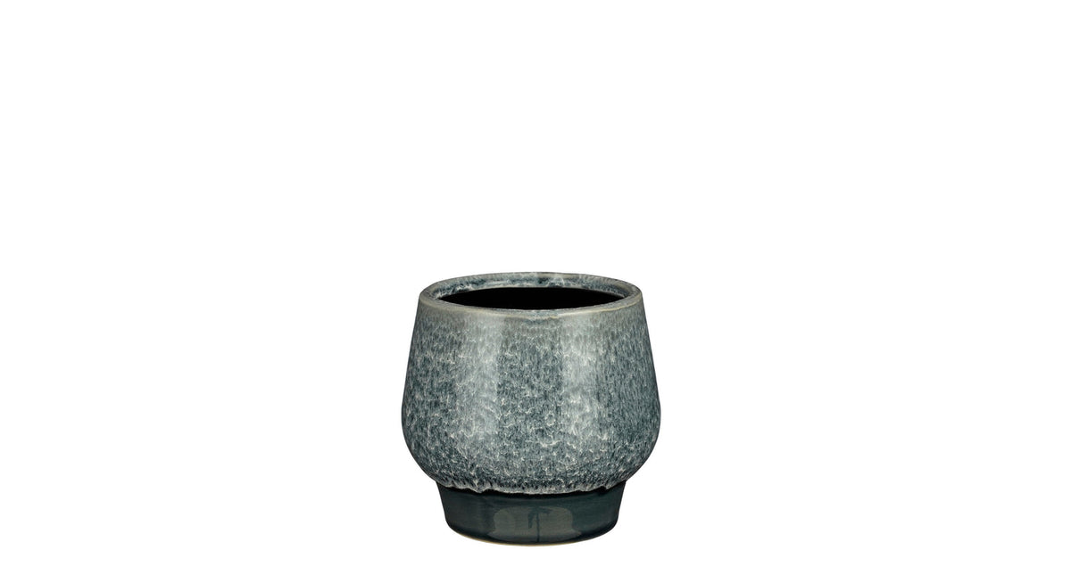 Monta pot rond d.blauw - h12xd13cm