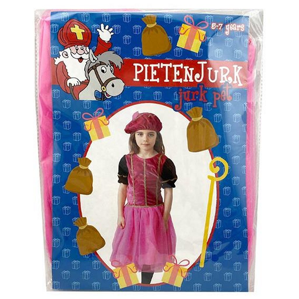 Zestaw ubrań Sinterklaas Pete Dress różowy 5-7 lat