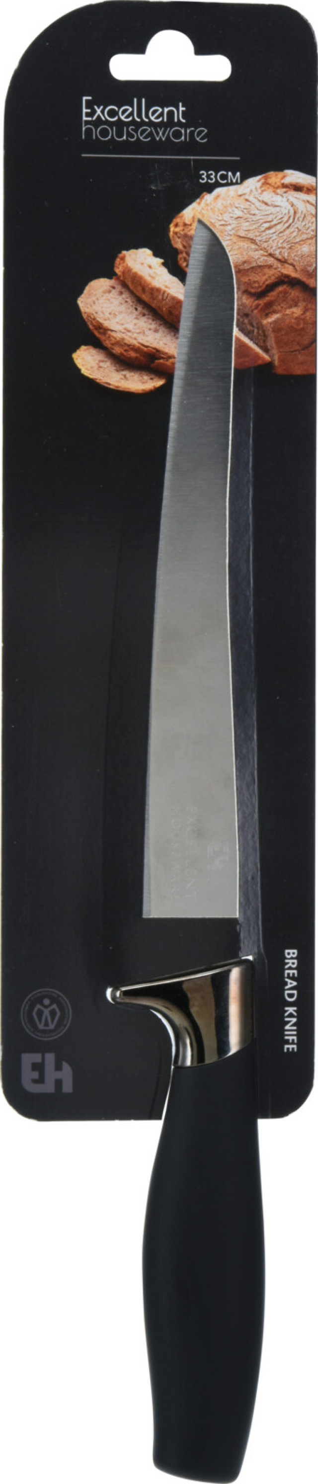 Excellent houseware eh black grip broodmes 33cm