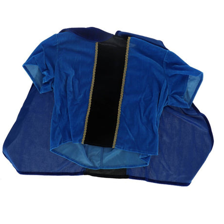 Overige merken pietenpak met cape 5-6 jaar blauw zwart