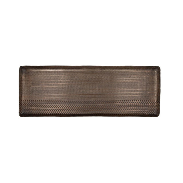 Hbx naturalna taca mieszkalna 45x18x1,5cm mosiądz