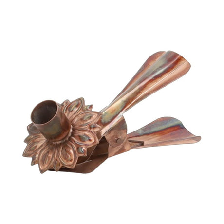 Świecznik Hbx naturalny żywy z klipsem Bonez klip brązowy 16x7cm