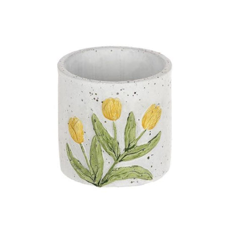 Hbx natural Living hbx natrural Living doniczka tulipan żółty ø10,5xw10,3cm