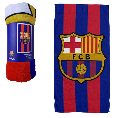 Inne marki Ręcznik kąpielowy FC Barcelona 100x180 cm niebiesko-czerwony
