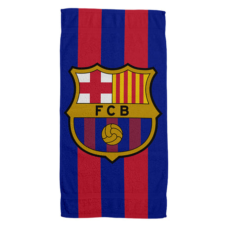 Inne marki Ręcznik kąpielowy FC Barcelona 100x180 cm niebiesko-czerwony