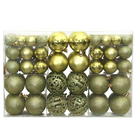 Vidaxl Christmas Balls 100 St 3 4 6 cm jasnozielony