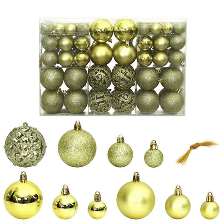 Vidaxl Christmas Balls 100 St 3 4 6 cm jasnozielony