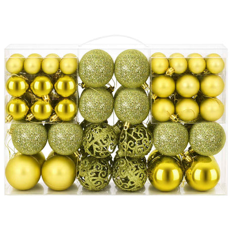 Vidaxl Christmas Balls 100 St 3 4 6 cm jasnozielony