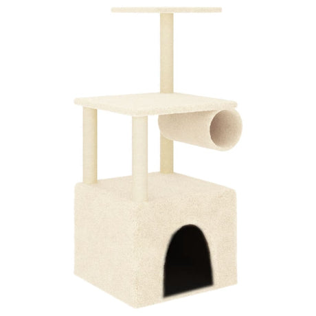 Vidaxl Cat Furniture z Sisal Scratosing Posts 109,5 cm kremowe