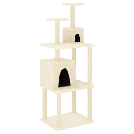 Vidaxl Cat Furniture z Sisal Scratosing Posts 167 cm kremowe kremowe