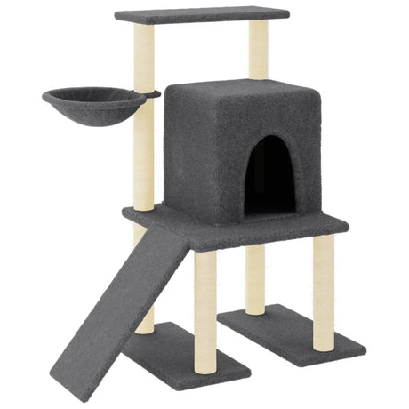 Vidaxl Cat Furniture z Sisal Scrating Posts 96,5 cm ciemnoszary