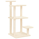 Vidaxl Scrating Post z platformami 98,5 cm krem -kolan