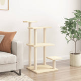 Vidaxl Scrating Post z platformami 98,5 cm krem -kolan