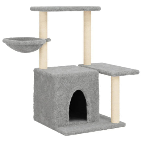 Vidaxl Cat Furniture z Sisal Scrating Posts 83 cm jasnoszary