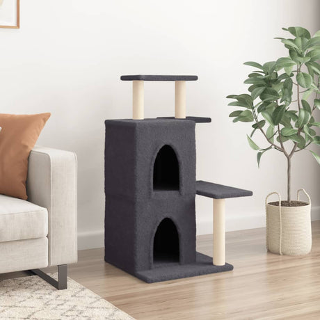 Vidaxl Cat Furniture z Sisal Scrating Posts 97 cm ciemnoszary