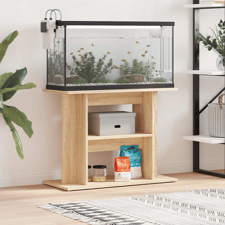 Vidaxl Aquarium Standard 80x35x60 cm przetworzone drewno sonoma dębowe kolorowe