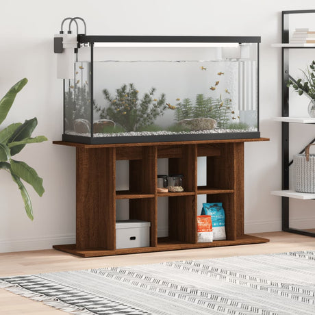 Vidaxl Aquarium Standard 120x40x60 cm przetworzony drewniany brązowy kolor dębu
