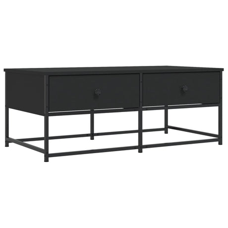 Vidaxl salontafel 100x51x40 cm bewerkt hout zwart