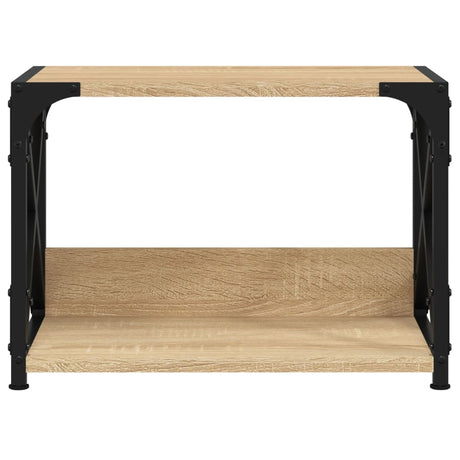 Stojak na drukarkę Vidaxl 44x26x31,5 cm przetworzone drewno sonoma dębowe kolorowe