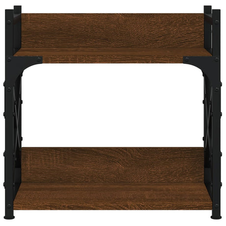 Stojak na drukarkę Vidaxl 2-warstwową 40x20x40 cm przetworzone drewno Browniken