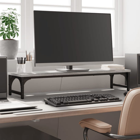 Vidaxl Monitor Standard 85x23x15.5 cm przetworzone drewniane drewniane dąb Sonoma