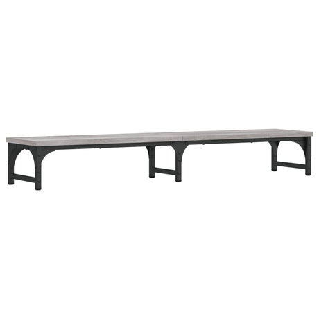 Vidaxl Monitor Standard 105x23x15.5 cm przetworzony drewniany szary sonoma