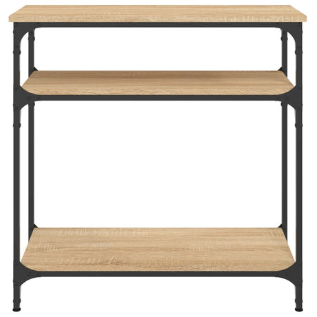 Vidaxl wandtafel 75x29x75 cm bewerkt hout sonoma eikenkleurig