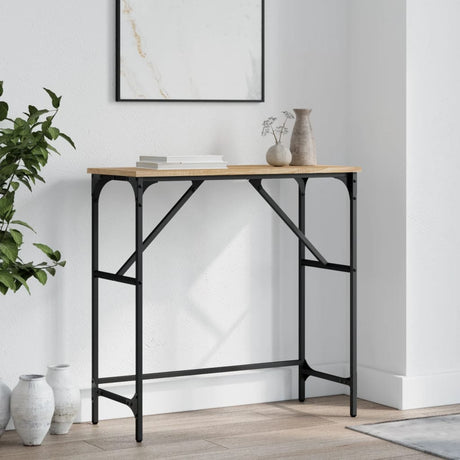 Vidaxl wandtafel 75x32x75 cm bewerkt hout sonoma eikenkleurig