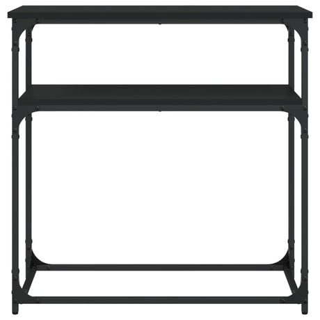 Vidaxl wandtafel 75x35,5x75 cm bewerkt hout zwart