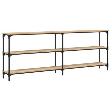 Vidaxl consoletafel sonoma eiken 200x29x75 cm bewerkt hout