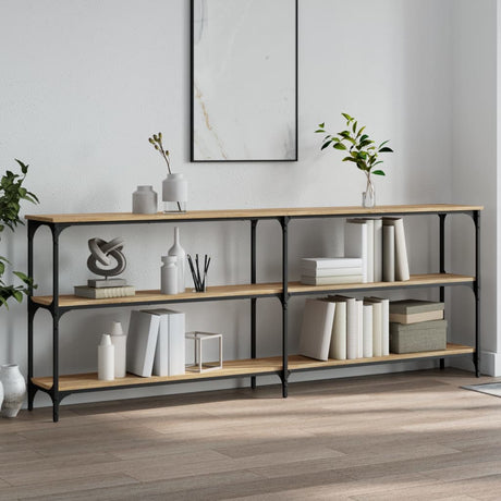 Vidaxl consoletafel sonoma eiken 200x29x75 cm bewerkt hout