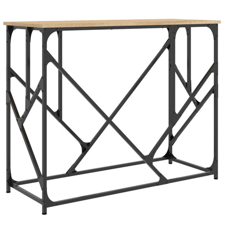 Vidaxl wandtafel 100x40x80 cm bewerkt hout sonoma eikenkleurig