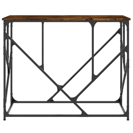 Vidaxl wandtafel 100x40x80 cm bewerkt hout gerookt eikenkleurig