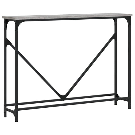 Vidaxl wandtafel 102x22,5x75 cm bewerkt hout grijs sonoma eikenkleurig