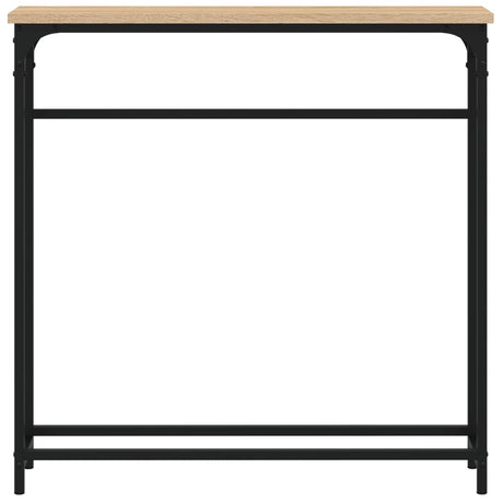 Vidaxl consoletafel sonoma eiken 75x19,5x75 cm bewerkt hout