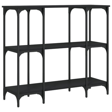 Vidaxl wandtafel 102x35x90 cm bewerkt hout zwart