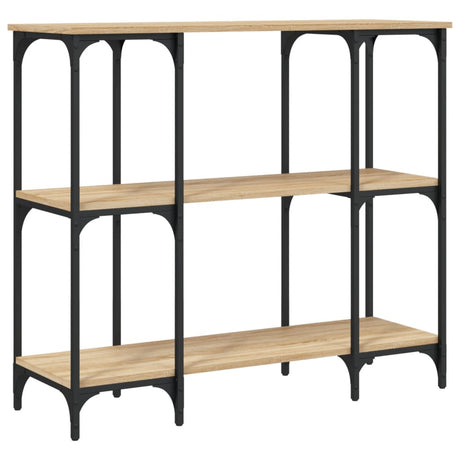 Vidaxl wandtafel 102x35x90 cm bewerkt hout sonoma eikenkleurig