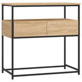 Vidaxl consoletafel sonoma eiken 75x40x75 cm bewerkt hout