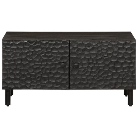 Vidaxl salontafel 80x50x40 cm massief mangohout zwart