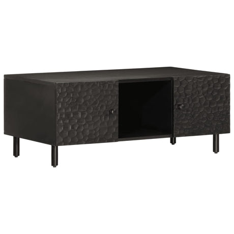 Vidaxl salontafel 100x54x40 cm massief mangohout zwart