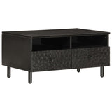 Vidaxl salontafel 80x54x40 cm massief mangohout zwart