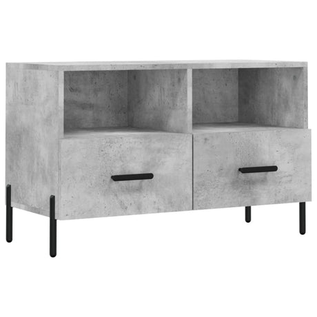 Vidaxl tv-meubel 80x36x50 cm bewerkt hout betongrijs