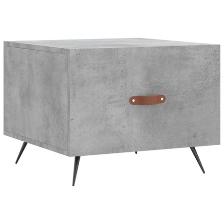 Vidaxl salontafel 50x50x40 cm bewerkt hout betongrijs
